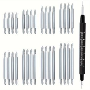 33pcs 시계 스트랩 교체 도구 키트, 스프링 바 도구 및 32pcs 스테인레스 스틸 시계 밴드 핀, 선물용 이상적인 선택