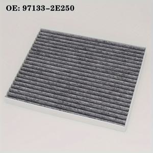 TEMU 활성탄 캐빈 에어컨 필터 (1개) - TUCSON, i30, SPORTAGE 호환, OE 971332E250/971332E260/971330L000/971330Z000