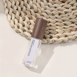 TEMU 1개, 5ml/10ml 고급 목재 무늬 캡 스프레이 유리 디스펜싱 병, 향수 디스펜싱에 적합, 샘플 디스펜싱 병, 여행 및 테이크아웃에 적합