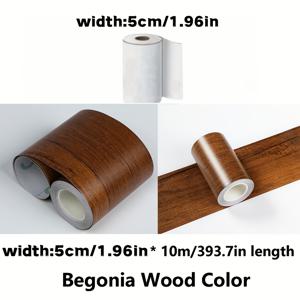 TEMU 1개 자가 접착 목재 무늬 수리 테이프, PP 소재, 테이블, 의자, DIY, 스커트 보드, 문, 창문, 바닥 및 가구 복원용