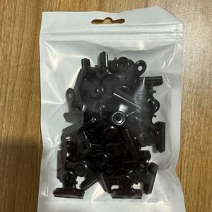 30개입 22mm 블랙 메탈 바인더 클립 미니 불독 힌지 클립 사진 라벨 사무실 홈 데코 문구 용품 추가
