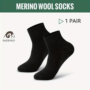 TEMU WRELS 단색 스포츠 울 양모 양말 1켤레, 아웃도어 스포츠 양말, 통기성 좋고 편안한 미끄럼 방지 디자인, 통기성 있는 메쉬 디자인, 달리기, 피트니스, 요가, 하이킹, 사이클링에 매우 적합 - 7가지 색상 제공