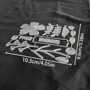 1개 꽃 금속 커팅 다이, 은회색, 판타지 테마, DIY 스크랩북, 엠보싱, 수제 카드 만들기, 기프트 카드 제작에 적합