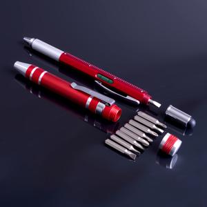 14-in-1 다기능 스크루드라이버 도구 - 1.0mm 블랙 볼펜, 자, , 수평계, 드라이버 및 만년필 포함, 남성 선물용 크리스마스 홈 리페어 키트, 전자기기 유지보수 도구, 생일 선물
