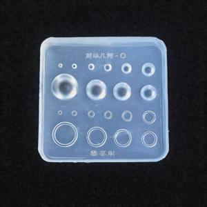 TEMU 3D 미니 원형 비즈 실리콘 몰드, 링 후프 및 네일 아트 장식 제작용으로 디자인, 레진 공예에 적합