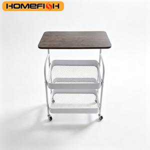TEMU 이탈리아 스타일 2단 모바일 사이드 테이블, 안정적이고 저소음 회전 캐스터 장착 - 가정용 스낵 보관, 주방 다용도 선반, 침실 침대 옆 카트, 스탠딩 선반에 적합