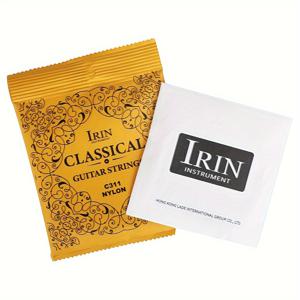 TEMU IRIN C331 풀 6현 클래식 기타 스트링 세트 - 투명 나일론 & 은도금 구리 코팅, 내구성 강한 안티러스트 코팅