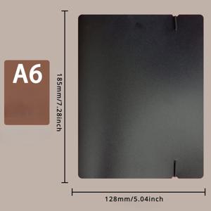 TEMU 1개 A5/A6 블랙 매트 PP 스트랩 바인더 쉘/A5 6홀 폴더, PP 스트랩 바인더 쉘