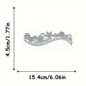 1개 금속 공예 다이 템플릿 - 가장자리 디자인, 스크랩북, 초대장, 카드, 포토앨범용 - 다이컷 머신 호환 (초보자부터 전문가까지) - 크리스마스 스크랩북 소품