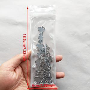 TEMU 1 세트 10개 하트 시리즈 메탈 커팅 다이 | 카드 제작, 스크랩북, 앨범 장식을 위한 은회색 메탈 공예 도구 - Ahlgcaft 브랜드