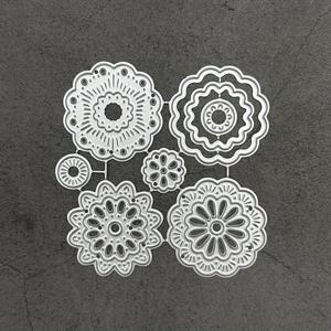 TEMU DIY 스크랩북 장식용 꽃 메탈 커팅 다이 스텐실, 엠보싱 DIY 종이 카드용 - 1개