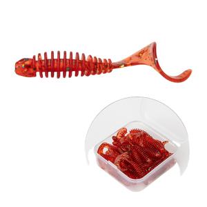 TEMU 팩당 30개입, 꼬리 롤 액션 다색 소프트 베이트 세트, 스팟 트라우트/레드피쉬/배스용 내수면/담수 미끼, 실물 같은 인공 벌레 - 낚시 애호가를 위한 선물