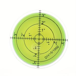 TEMU 1개 60x12mm/2.36 * 0.47인치 정밀 원형 버블 레벨 측정 도구, 가구 제작 도구, 밸런스 미터, 크리스마스 및 할로윈 선물