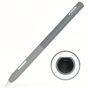 TEMU Apple Pencil Pro 케이스 2세대 실리콘 초박형 보호 슬리브에 적합, Apple Pencil 2세대용 - 스크래치 방지 및 패셔너블한 디자인, 멀티컬러, 핑크, 그린, 블루, 퍼플, 브라운, 그레이