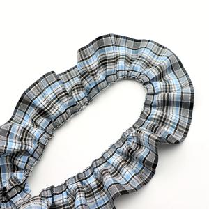 TEMU 5Cm X 1 야드 스코틀랜드 체크 플리츠 원단, 러플 엣지 - 칼라, 커튼, 소파 장식용 재봉 아플리케에 이상적