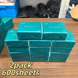TEMU 총 600매, 고품질 개인용 티슈 2팩, 가정 및 식사용 일회용 냅킨, 가족, 호텔, 여행 및 자동차에 적합, 할로윈, 크리스마스에 휴대하기 쉬움