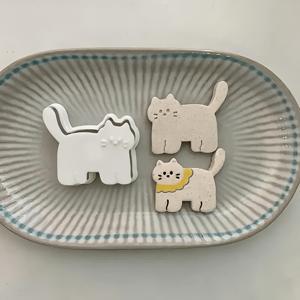 TEMU 귀여운 고양이 클레이 커터 세트, 핸드메이드 귀걸이, 펜던트 주얼리 제작용 카와이 동물 폴리머 클레이 몰드, DIY 공예 액세서리