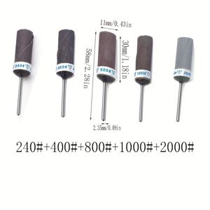 TEMU 2개/4개 2.35mm 샤프트 샌드페이퍼 스틱, 샌드페이퍼 롤, 샌드페이퍼 휠, 연마 샌딩 스틱, 전기 그라인더 액세서리, 거울 연마용