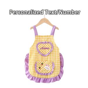TEMU Personalized Mini Apron with Name/Number & Plaid Style - Poet Suitable for Baking, Birthday Party Costume, Durable Polyester Apron for/, Ideal Gift for Home, Baking Gifts