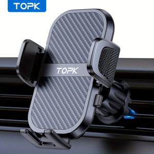 TEMU TOPK 에어 벤트 차량용 거치대, 대형 폰 및 두꺼운 케이스에 적합하며 모든 폰 모델과 호환되는 핸즈프리 휴대폰 홀더입니다.