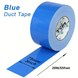 TEMU 보메이 팩 1롤 블루 천 테이프, 75mm X 20m, 수리, 산업용, 포장 및 전문가용, 초강력 덕트 테이프, 헤비듀티 산업용 테이프