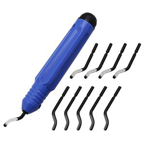 11피스 핸들 버 메탈 리페어 디버링 도구 키트 NB1100 비트 로터리 데버 블레이드 제거기 목재 플라스틱용 수공구