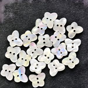 TEMU 20개입 모조 조개 두 눈 나비 레진 버튼 AB 컬러풀 버튼, 양말, 셔츠, 스카프, 재료, 장식 버튼
