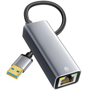 USB to 이더넷 어댑터, 1000Mbps 플러그 앤 플레이 이더넷 어댑터, USB 3.0, 드라이버 불필요, RJ45 LAN 네트워크 동글, 스위치, 노트북, PC, 맥북, 윈도우, 맥OS, 리눅스 호환
