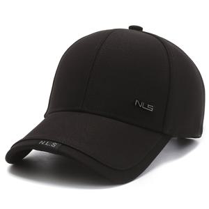 NLS 로고 베이스볼 캡 - 블랙 폴리에스터 스냅백 모자, 조절 가능한 핏, 통기성 메쉬 백, 남녀 공용 캐주얼 아웃도어 스타일, 아웃도어 헤드웨어 | 로고 자수 | 내구성 있는 헤드기어, 남성용 캡/모자