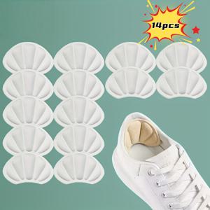 TEMU 메모리폼 발뒤꿈치 패드 14개 - 7켤레, 두꺼운 미끄럼 방지 충격 흡수 깔창, 하이힐용, 통기성 좋고 편안하며 몸에 꼭 맞는 디자인, 블랙, 화이트, 베이지, 그레이 색상 선택 가능