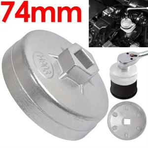 1x 74mm 14날 벤츠 오일 필터 리무버 렌치 소켓 캡 도구