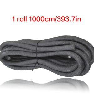 TEMU 1 공예 폼 스트립, 틈새 채우기, 폼 조인트 필링 원형 라인 폼 원재료, 1.5Cm/0.59In 다크 그레이 접착 폼 콘크리트 균열 스틱, 두 가지 길이 옵션 196.85In/393.7In, 폼 스트립 코킹 조인트 필링 실란트 (가정용 건축)