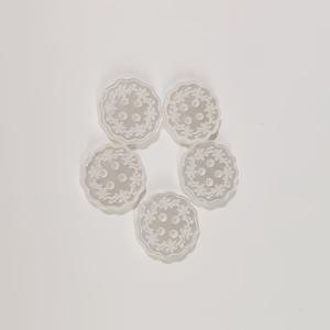 TEMU DIY 레ース 액세서리용 11.5mm 새로운 레ース 수지 단추 10개, 니트웨어, 스웨터, 가디건용 장식 단추, 손바느질용 단추