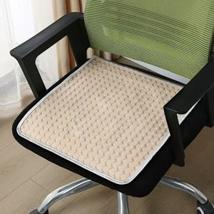 TEMU 쿨링 쿠션 의자 패드, 45X45Cm 통기성 미끄럼 방지 여름 쿨링 쿠션, 사무실 긴 시간 앉아 있기 편안한 논스틱 엉덩이 패드, 사무실, 가정 및 차량 사용에 적합, 세탁 가능, 아이스-라이크 쿠션, 여름 신상 차량 통기성 엉덩이 패드