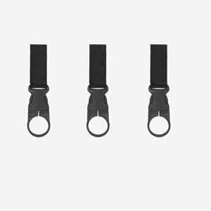 TEMU 야외용 휴대용 물병 카라비너 키체인 3개, 블랙-그린-레드 삼색 조합, 백팩 벨트 퀵 릴리스 물병 고리, 캠핑 하이킹 음료수병 휴대용 클립