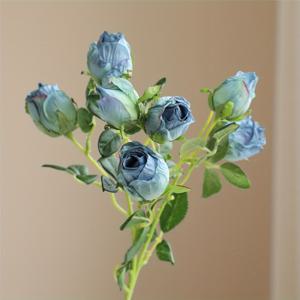 TEMU 싱글 스템 7개의 꽃머리, 인조 장미. 엣지 베이크 공정으로 느낌을 연출. 홈 및 웨딩 부케에 적합. 주방, 거실, 식당, 침실 등에 배치 가능. 봄/여름 장식, 웨딩 시즌, 발렌타인데이, 크리스마스, 가을 수확제, 가을 장식에 이상적