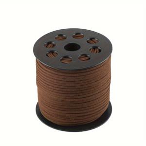 TEMU 호비워커 2.8mm 플랫 스웨이드 코드, 약 100야드 롤 스풀, 인조 스웨이드 코드 실 벨벳 코드, 목걸이 팔찌, 비즈 및 DIY 공예용, 40가지 색상 제공