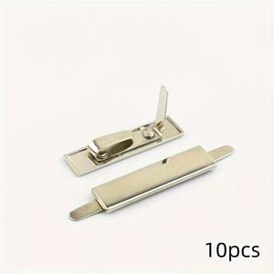 TEMU 10개 내구성 있는 금속 의류 라벨 - 의류, 청바지, 신발, 가방용 수제 태그 - DIY 봉제 공예 액세서리, 패션 액세서리 태그 | 공예 프로젝트 용품 | 내구성 있는 금속 태그