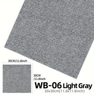 TEMU 24개 자체 접착식 바닥 타일, 정사각형 매트 30x30cm, 탈부착 스티커, 줄무늬 러그, 재단 가능하고 재사용 가능, DIY용, 홈 데코, 방 꾸미기용, 다용도(반려묘 놀이 매트), 복도용, 실내용, 저렴한 방 꾸미기, 침실 꾸미기, 소형 러그, 크리스마스 장식, 러그와 매트, 거실 장식, 거실용 러그, 침실용 러그