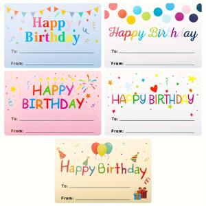 TEMU 50개 생일 선물 태그, 생일 선물 스티커, 생일 축하 스티커, 이름 선물 라벨