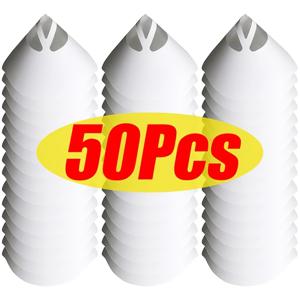 TEMU 50개 일회용 차량 페인트 스프레이 메시 종이 필터 정화 여과 깔때기 페인트 필터 원뿔형 나일론 미크론 종이 깔때기