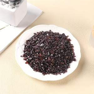 TEMU 100g 천연 가넷 분쇄석 - 스타일 주입 장식용 조각돌, DIY 어항, 화분, 수족관 및 신발 부츠 장식용 - 색상 강화된 핸드메이드 아로마테라피 데코