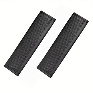 TEMU 2개입 차량용 PU 안전 벨트 어깨 커버 부드럽고 통기성 좋은 보호 안전 벨트 패딩 패드 자동차 내부 장식