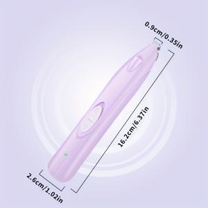 TEMU LED 조명이 있는 강아지용 무선 전기 클리퍼, 충전식으로 소음이 적고 눈, 얼굴, 귀, 발, 작은 애완동물 뒷부분의 털 다듬기에 적합한 트리머 포함