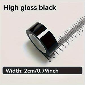 TEMU 500m/196.85인치 블랙 PVC 차량 보호 필름 롤 | DIY 자가 접착 비닐 데칼 트림 스트립 | 자동차 도어 엔트리 실 & 사이드 미러 가드용 | 범용 스크래치 방지, 방수 범퍼 에지 보호 테이프 | 전체 차체 및 상업용