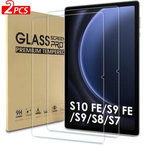 TEMU 삼성 갤럭시 탭 S9 11인치 및 갤럭시 탭 S10 FE/S9 .9인치 호환 화면 보호 필름, 갤럭시 탭 S10 FE용 강화 유리 교체 필름, 가젯 쉴드, 보호 필름, 태블릿 프로텍터, 기술 애호가용 (2개 세트)