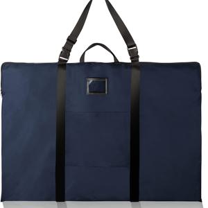 TEMU 오버사이즈 아트 클립, 나일론 숄더 스트랩 포함 24 x 36 인치 가벼운 포스터 보관 가방, 핸들 및 지퍼 디자인, 스케치 및 드로잉 액세서리, 휴대용 캐리어, 견고한 구조, 경량 소재, 포스터 홀더, 학생 및 예술가용 드로잉 도구 수납 파우치