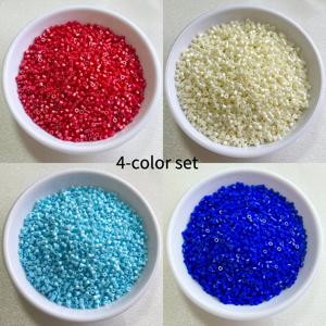 TEMU 미유키 델리카 비즈, 4색 세트, 각 색상당 5G, 총 20G, 2000개, 사이즈 2mm/0.0787인치, S, 목걸이, 주얼리, 의류 디자인 제작에 적합, 어머니를 위한 크리스마스 선물