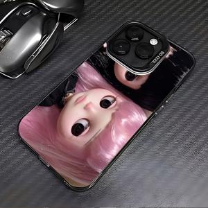 TEMU 휴대폰 케이스 - 아이폰 17 16E 16 15 14 13 12 11 Mini Pro Max XR XSMAX 8 7 Plus용 만화 귀여운 블라썸 휴대폰 케이스, 낙하 방지 무광택 후면 커버 펀다 선물