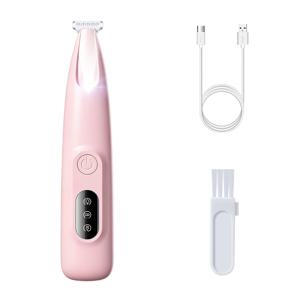 TEMU 애완동물 그루밍 클리퍼, USB 충전식 저소음 강아지 발 트리머, 고양이 및 강아지 털 면도기, LED 라이트 다기능 헤어 트리머 포함, 발톱, 눈, 얼굴, 엉덩이, 강아지 트리머, 강아지 그루밍 클리퍼에 적합